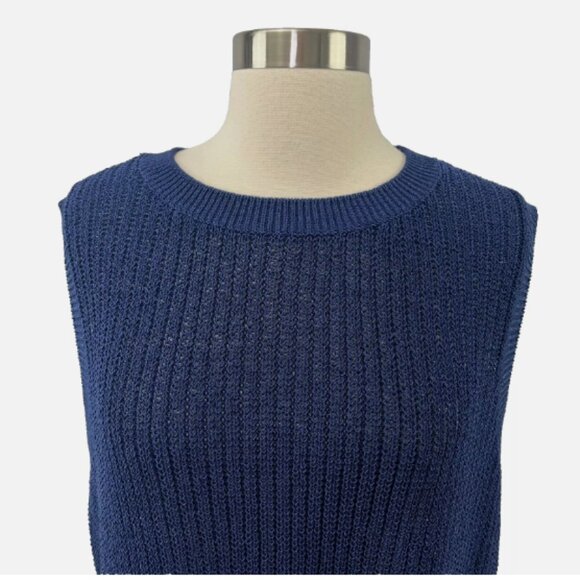 J. McLaughlin Lena Sweater Vest- Havana Yarn Imported Italy - Picture 4 of 14